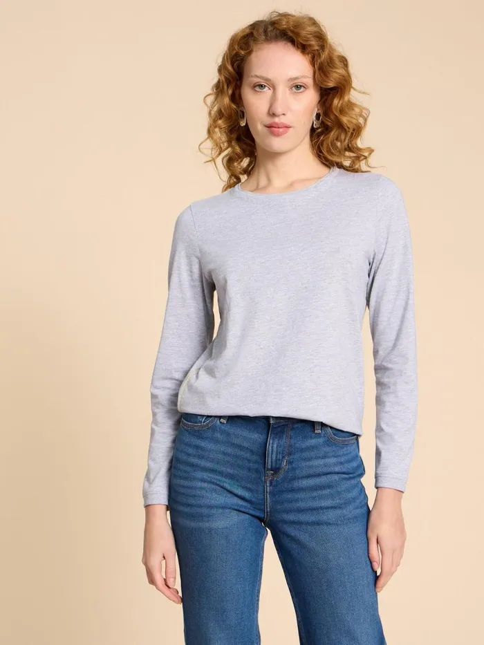 Women TOPS and TEES White Stuff CLARA TEE Grey Marl Women TOPS and TEES White Stuff CLARA TEE Grey Marl
