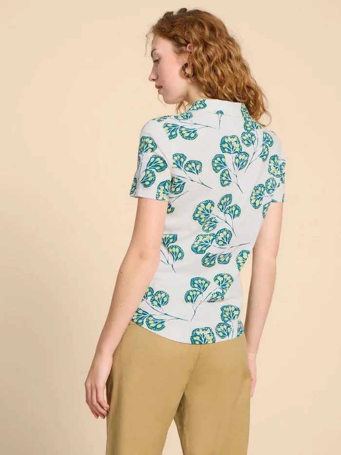 Women TOPS and TEES White Stuff PENNY JERSEY POCKET SHIRT Ivory Print Women TOPS and TEES White Stuff PENNY JERSEY POCKET SHIRT Ivory Print