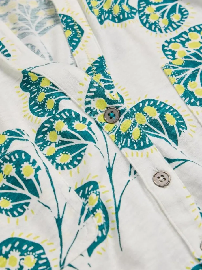 Women TOPS and TEES White Stuff PENNY JERSEY POCKET SHIRT Ivory Print Women TOPS and TEES White Stuff PENNY JERSEY POCKET SHIRT Ivory Print