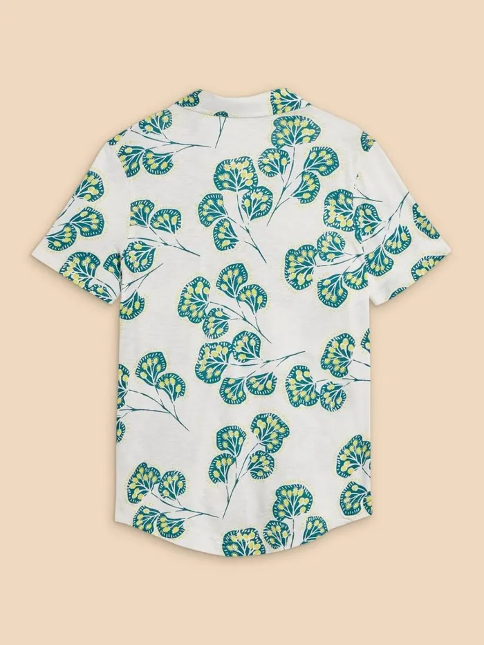 Women TOPS and TEES White Stuff PENNY JERSEY POCKET SHIRT Ivory Print Women TOPS and TEES White Stuff PENNY JERSEY POCKET SHIRT Ivory Print