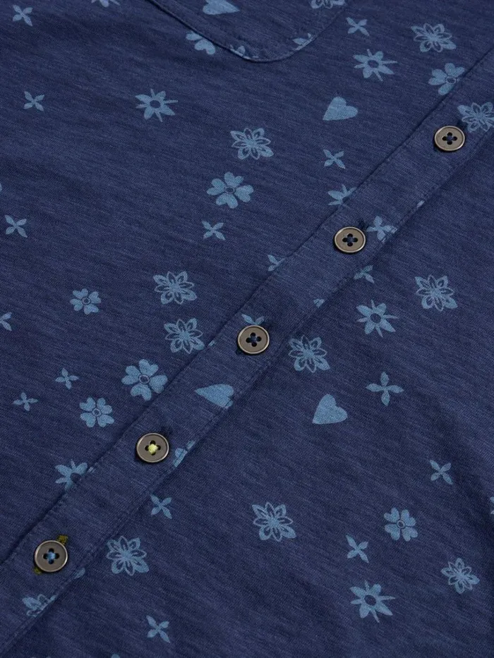 Women TOPS and TEES White Stuff PENNY POCKET SHIRT Navy Print Women TOPS and TEES White Stuff PENNY POCKET SHIRT Navy Print