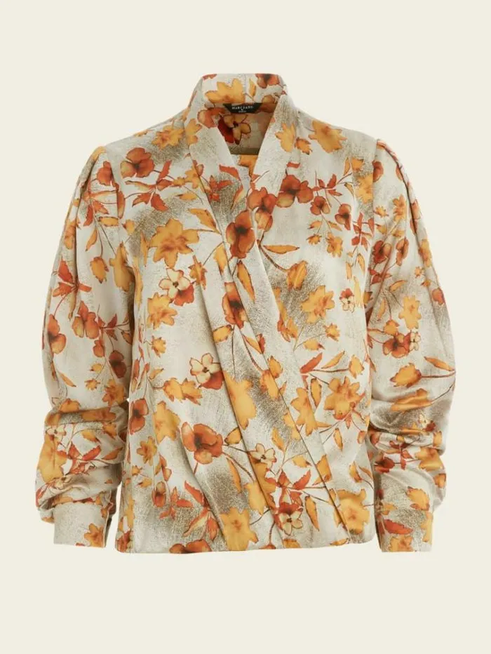 Women Tops And Sweaters Marciano Autumn Dusk Bodysuit Autumn Dusk Print Women Tops And Sweaters Marciano Autumn Dusk Bodysuit Autumn Dusk Print