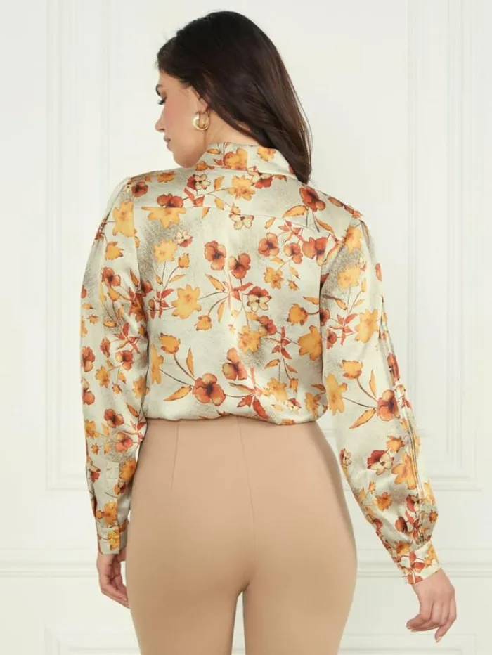 Women Tops And Sweaters Marciano Autumn Dusk Bodysuit Autumn Dusk Print Women Tops And Sweaters Marciano Autumn Dusk Bodysuit Autumn Dusk Print