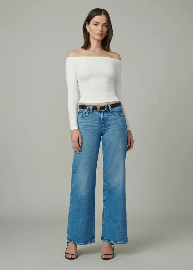 Women Tops Joe039s Jeans THE DEVIN OFF THE SHOULDER TOP Ecru