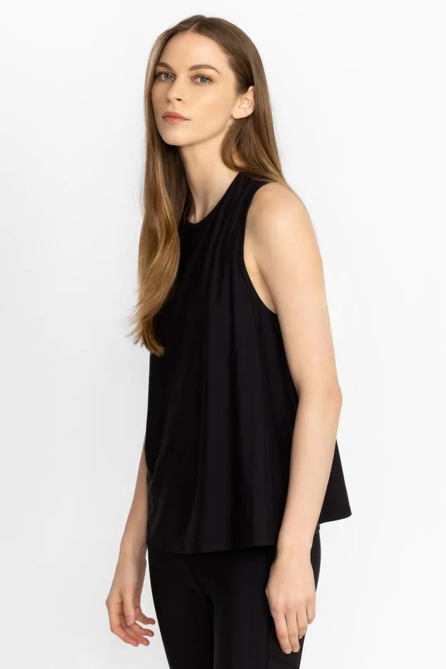 Women Tops Johnny Was BEE ACTIVE HIGH NECK ACTIVE SWING TANK Black