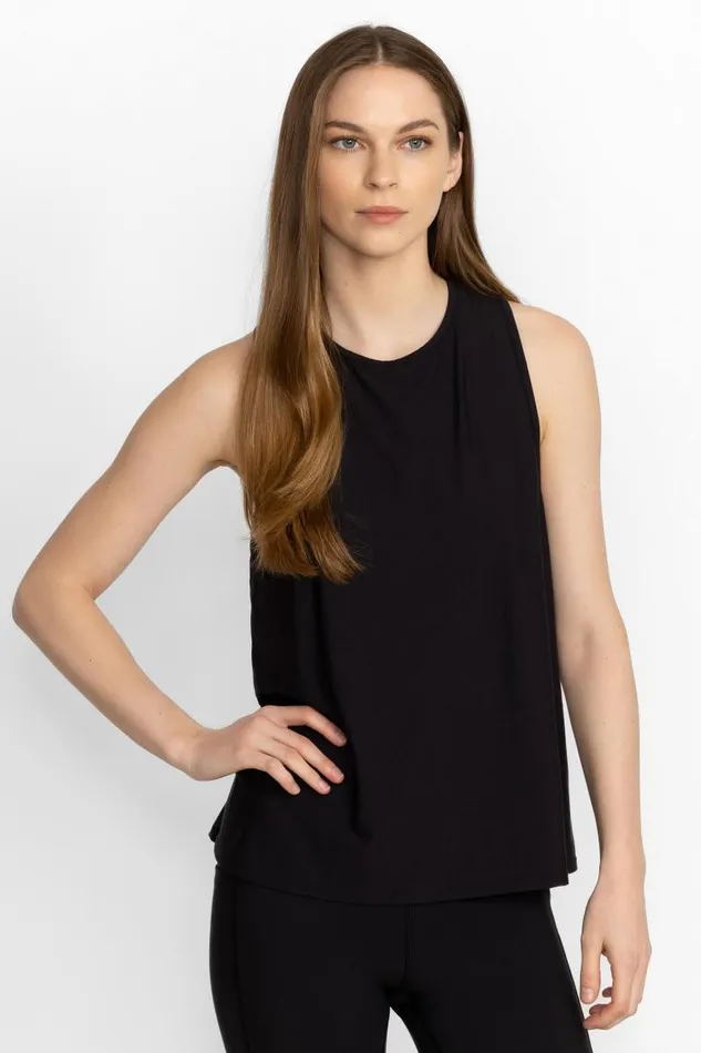 Women Tops Johnny Was BEE ACTIVE HIGH NECK ACTIVE SWING TANK Black