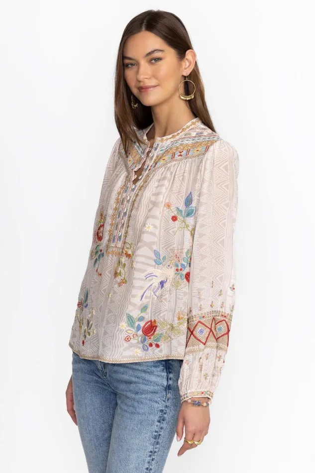 Women Tops Johnny Was FOREST FERN BLOUSE Grove Women Tops Johnny Was FOREST FERN BLOUSE Grove