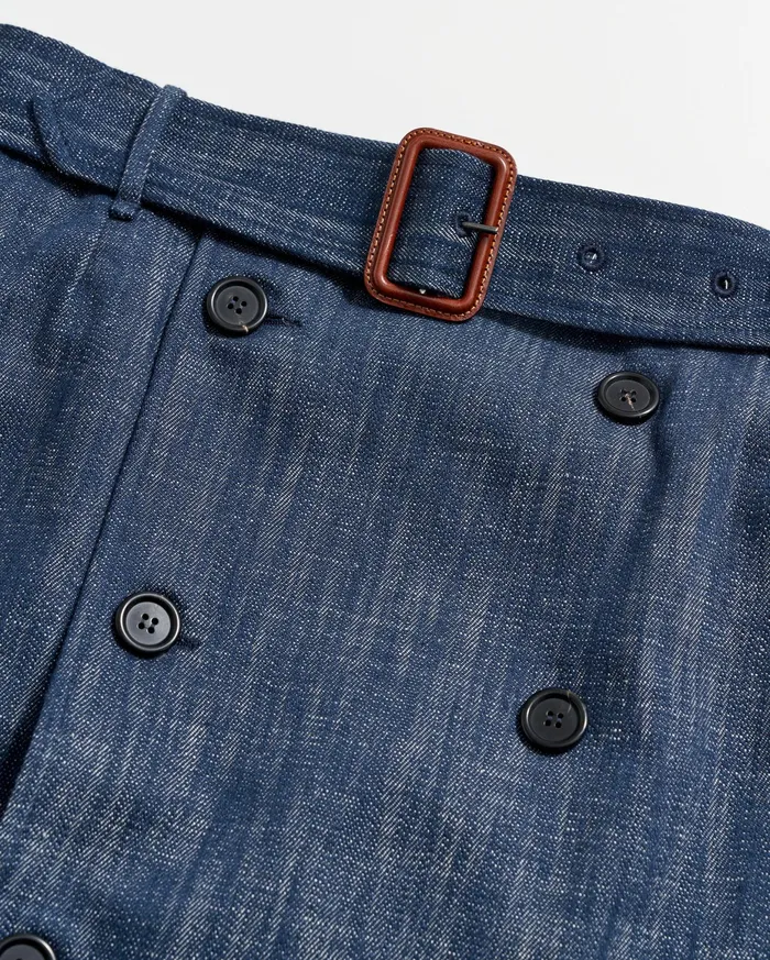 Women Trench Skirt Navy Billy Reid Bottoms