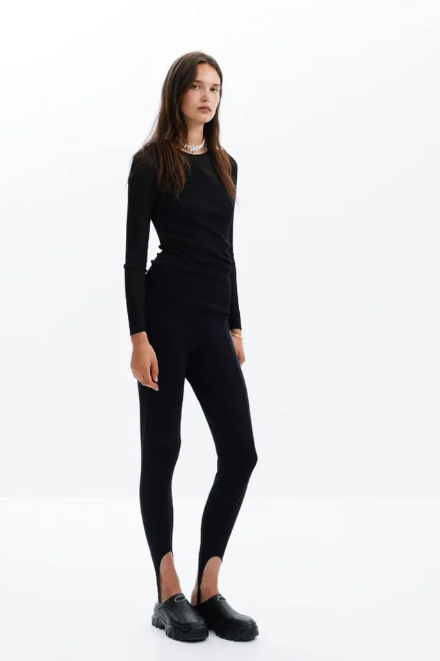 Women Trousers Desigual Fusseau Leggings M Christian Lacroix