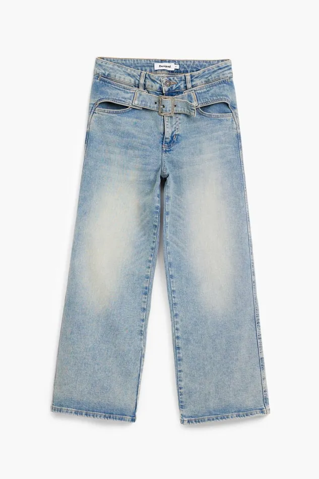 Women Trousers Desigual Straight Jeans