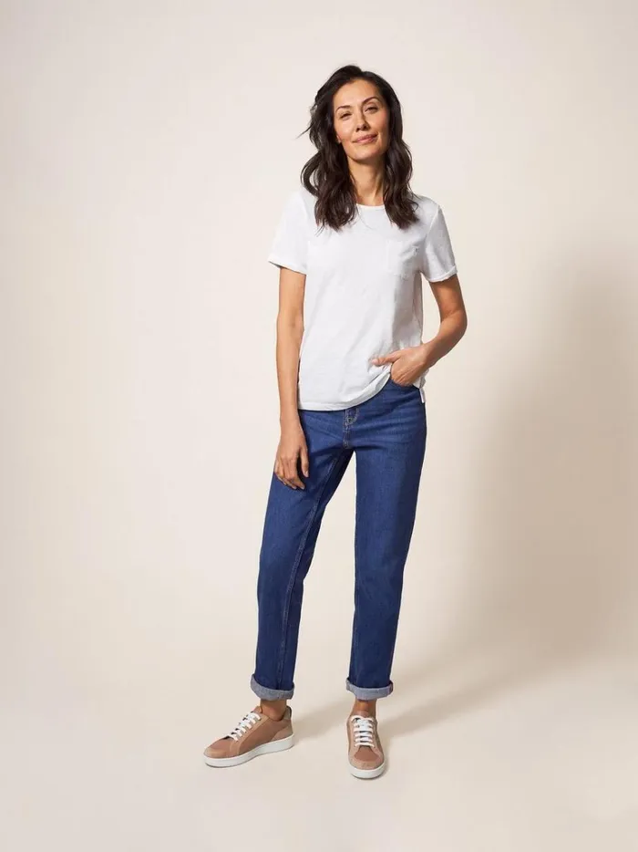 Women TROUSERS White Stuff Brooke Straight Jeans Mid Denim