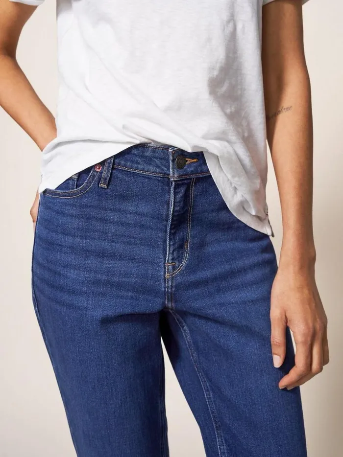 Women TROUSERS White Stuff Brooke Straight Jeans Mid Denim Women TROUSERS White Stuff Brooke Straight Jeans Mid Denim