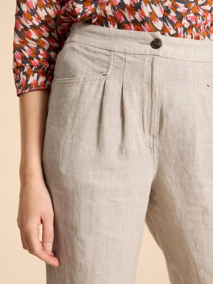 Women TROUSERS White Stuff Linen Rowena Trousers Light Natural