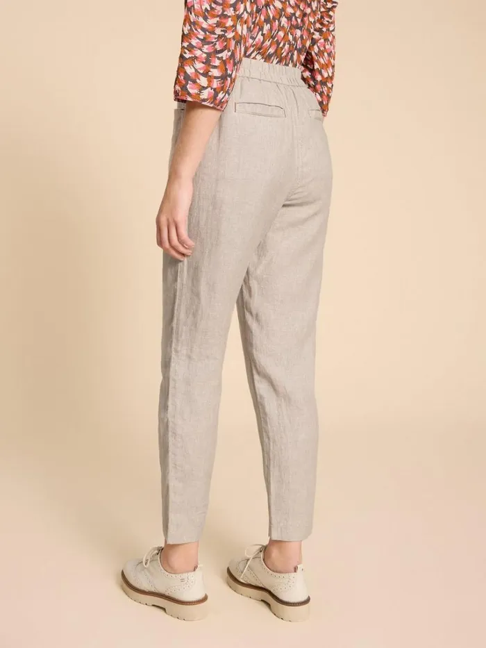 Women TROUSERS White Stuff Linen Rowena Trousers Light Natural