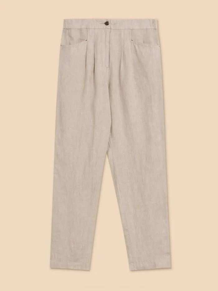 Women TROUSERS White Stuff Linen Rowena Trousers Light Natural