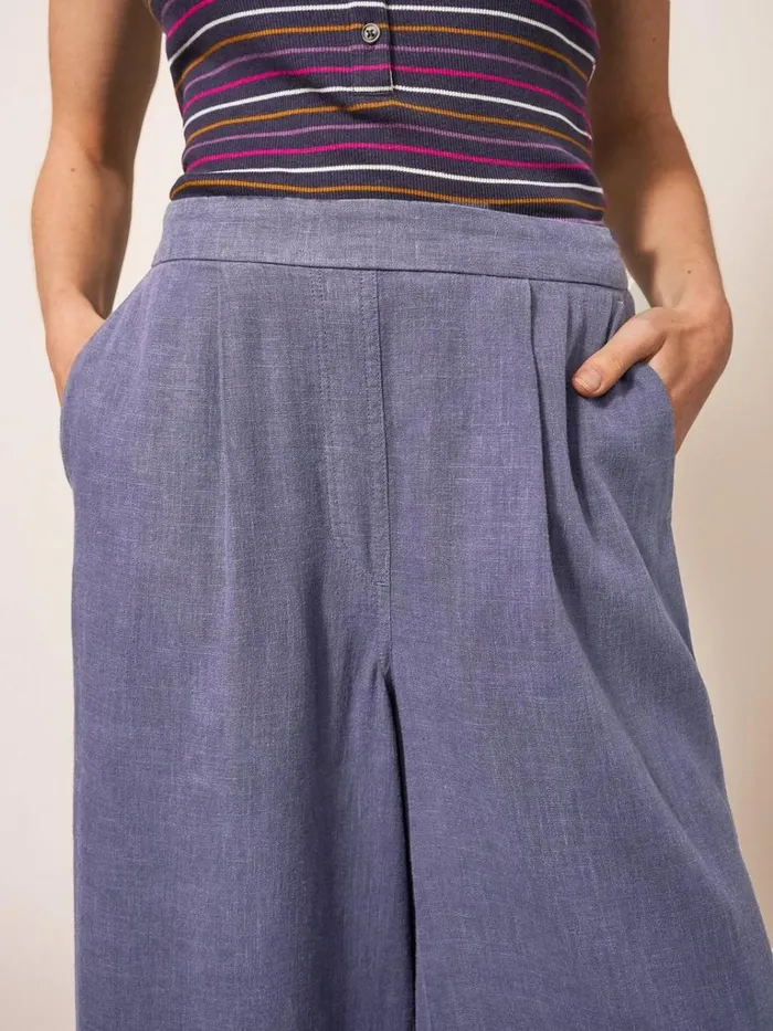 Women TROUSERS White Stuff Lisette Cullotte Dusty Purple Women TROUSERS White Stuff Lisette Cullotte Dusty Purple