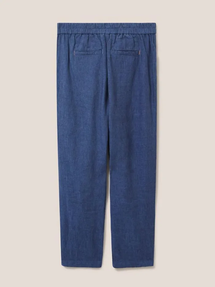 Women TROUSERS White Stuff Rowena Linen Trouser Dark Navy Women TROUSERS White Stuff Rowena Linen Trouser Dark Navy