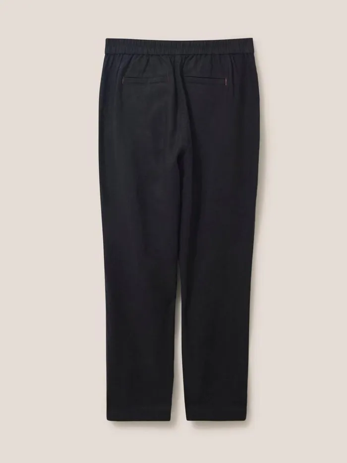 Women TROUSERS White Stuff Rowena Linen Trouser Pure Black