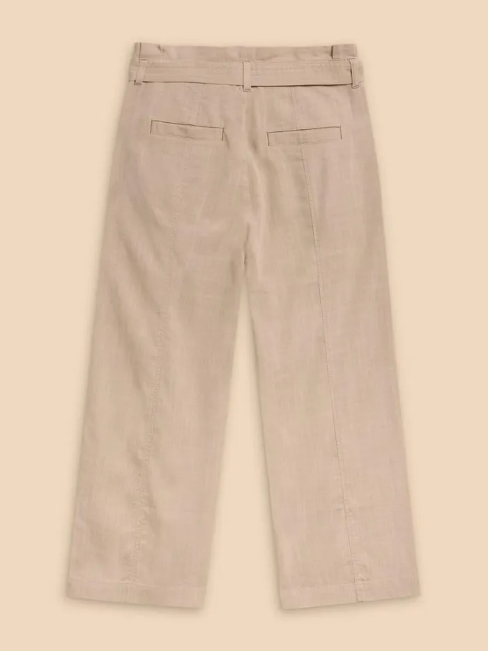 Women TROUSERS White Stuff Teakie Tencel Linen Trouser Light Natural
