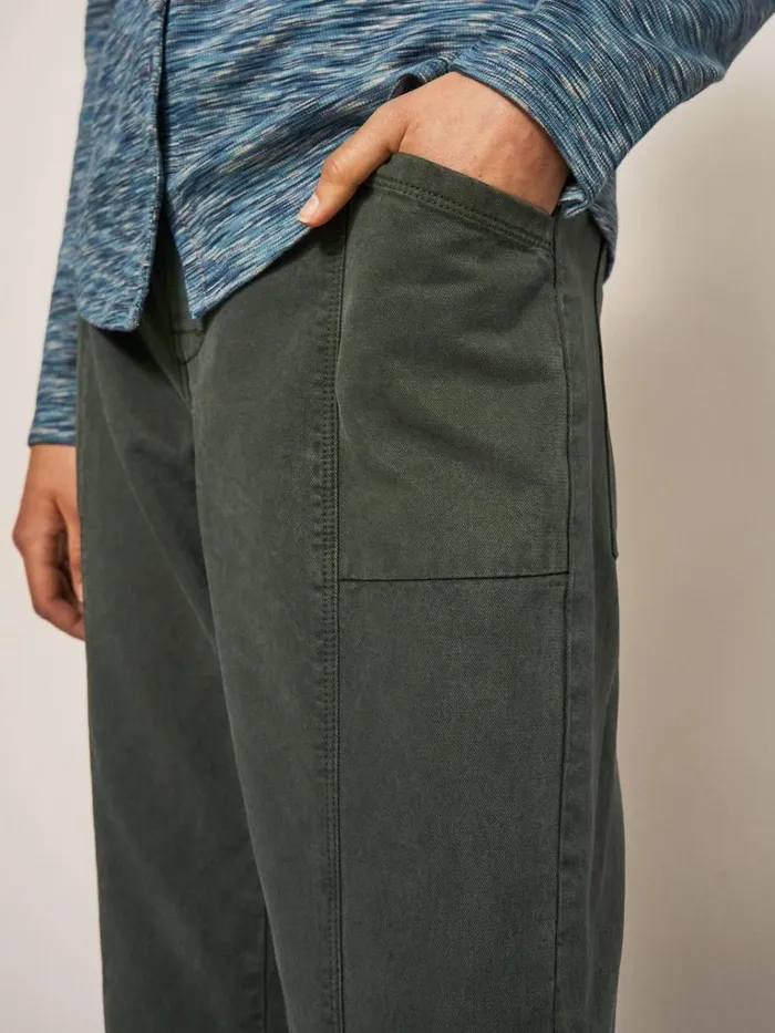 Women TROUSERS White Stuff Thea Trouser Khaki Green