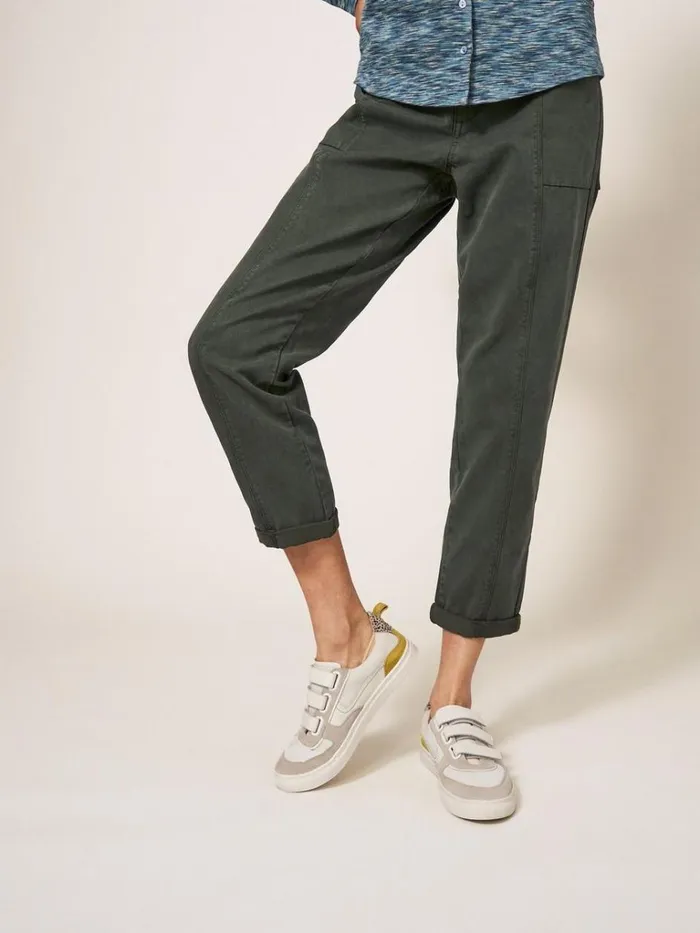 Women TROUSERS White Stuff Thea Trouser Khaki Green