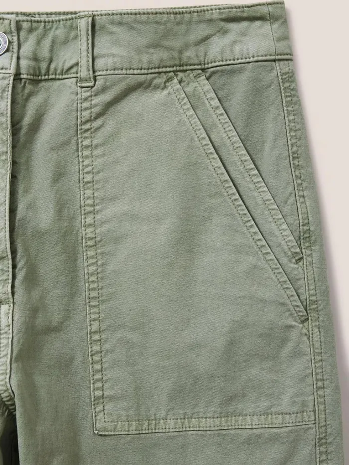 Women TROUSERS White Stuff Twister Chino Mid Green Women TROUSERS White Stuff Twister Chino Mid Green