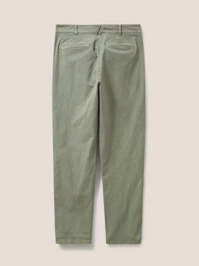 Women TROUSERS White Stuff Twister Chino Mid Green Women TROUSERS White Stuff Twister Chino Mid Green