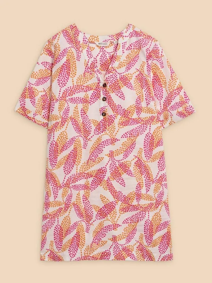 Women TUNICS White Stuff Lina Linen Tunic Ivory Print Women TUNICS White Stuff Lina Linen Tunic Ivory Print