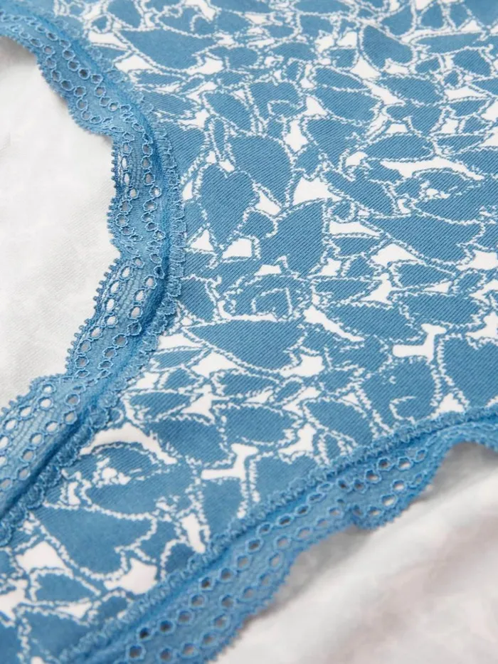 Women UNDERWEAR White Stuff High Waisted Shortie Blue Multi