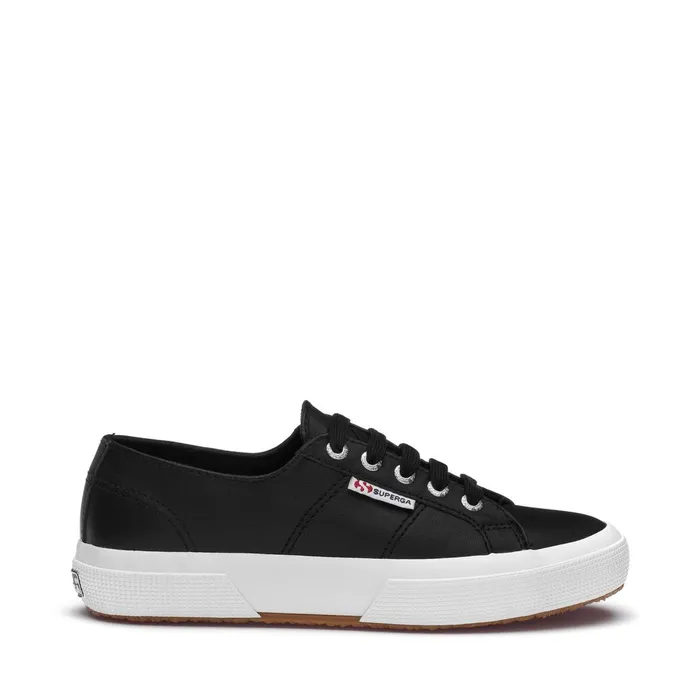 Women Unisex 2750 NAPPA Sneaker BLACKWHITE Superga Low Cut