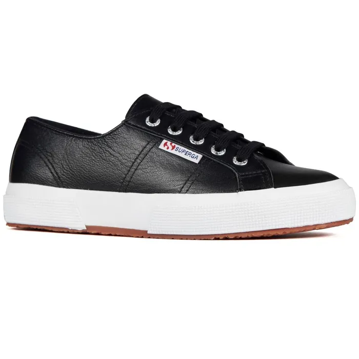 Women Unisex 2750 NAPPA Sneaker BLACKWHITE Superga Low Cut