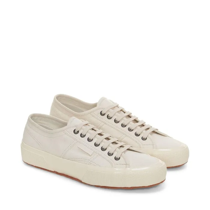 Women Unisex 2750 OG HERRINGBONE Low Cut BEIGE RAWOFF WHITE Superga Low Cut