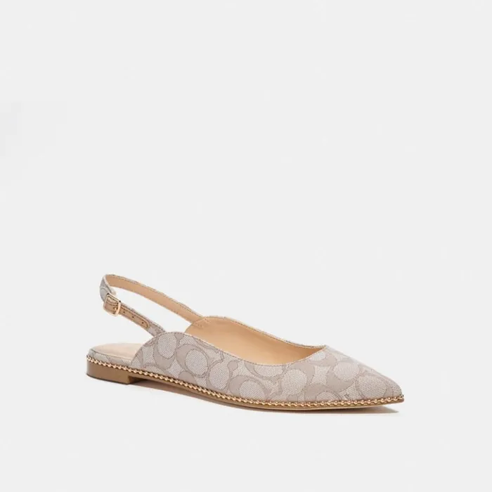 Women Vae Skimmer Stone Coach Flats and Loafers