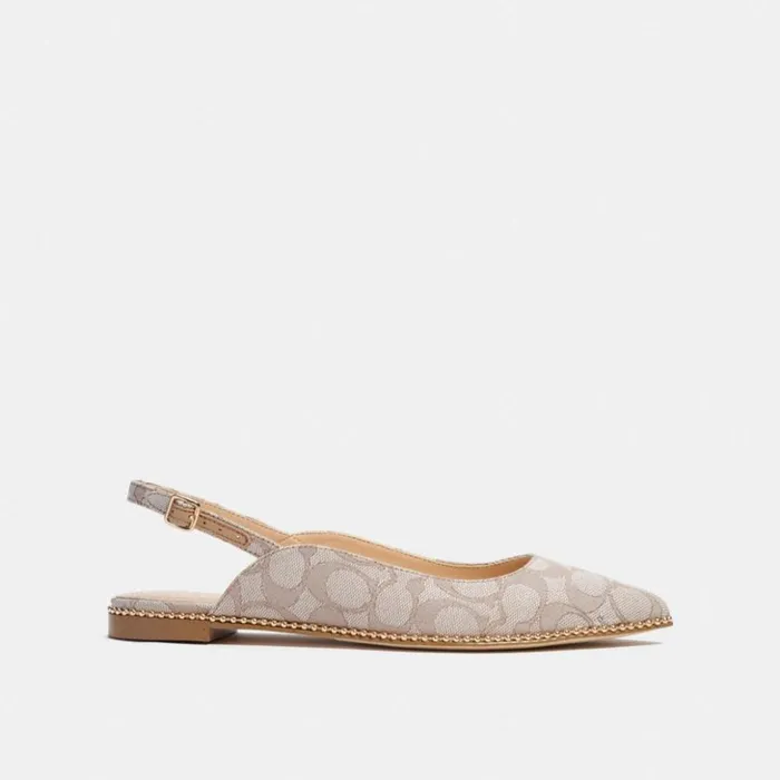 Women Vae Skimmer Stone Coach Flats and Loafers
