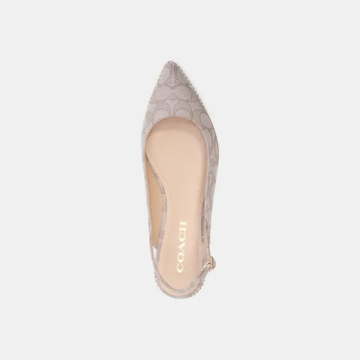 Women Vae Skimmer Stone Coach Flats and Loafers