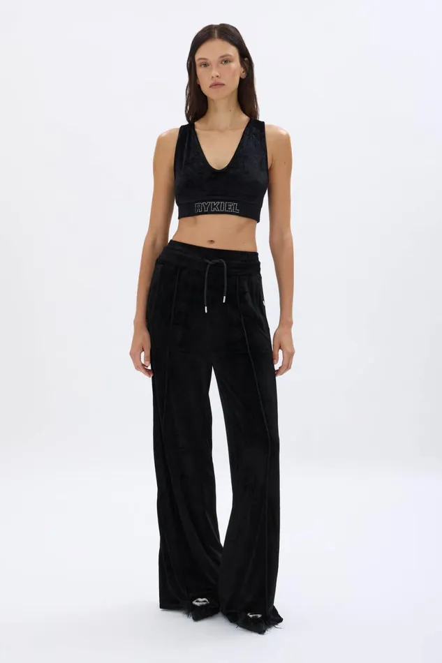 Women Velvet Brassiere Black Black Sonia Rykiel Bandeau