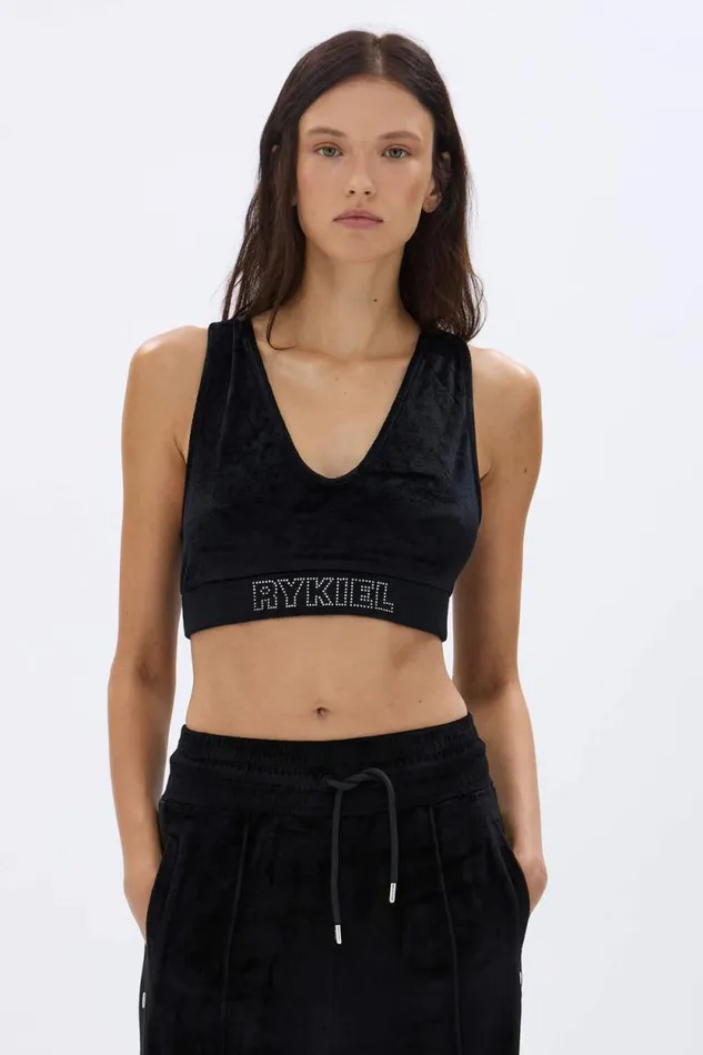 Women Velvet Brassiere Black Black Sonia Rykiel Bandeau