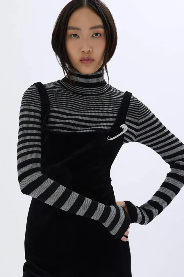 Women Velvet Sleeveless Dress Black Black Sonia Rykiel Short Dresses