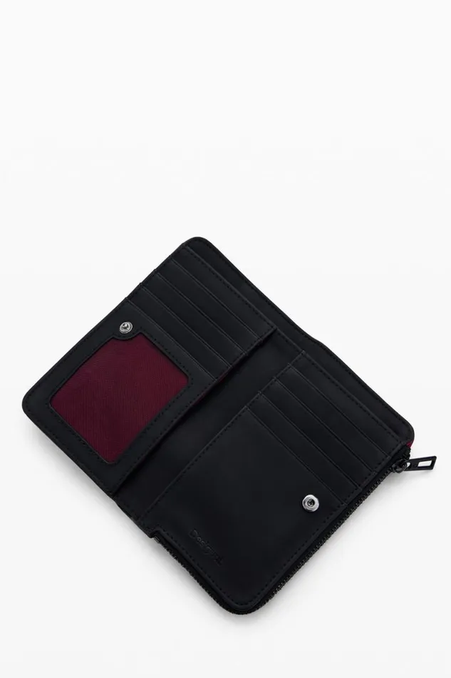 Women Wallets and Purses Desigual Quilted M Wallet With Topstitching