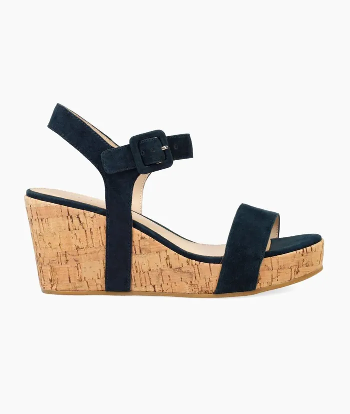 Women Wiltz Wedge 8211 Midnight Pelle Moda Wedges