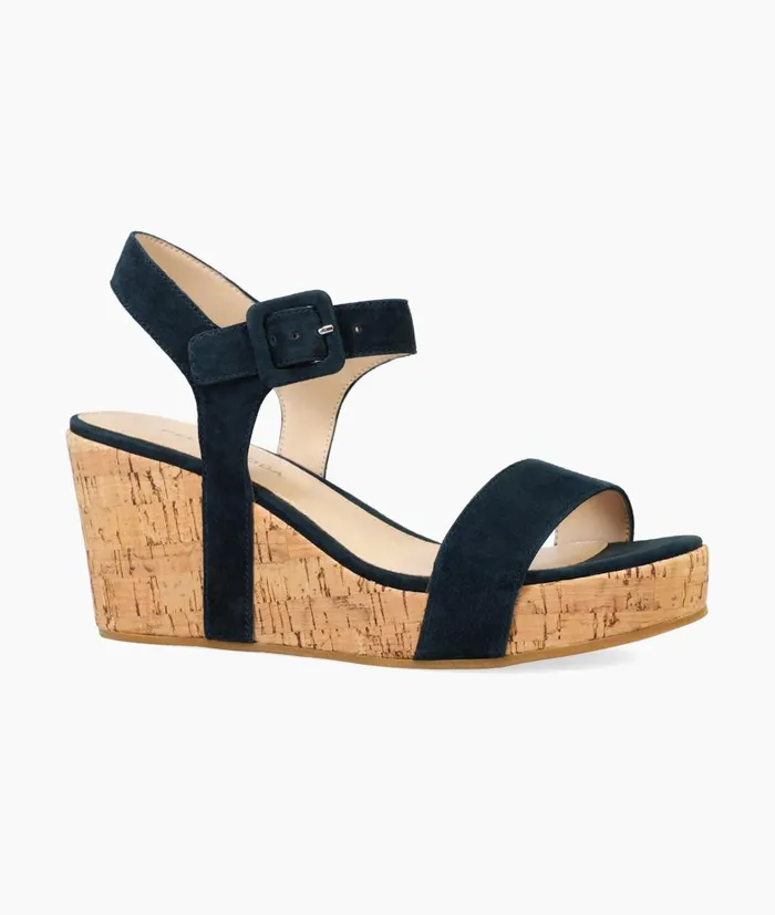 Women Wiltz Wedge 8211 Midnight Pelle Moda Wedges