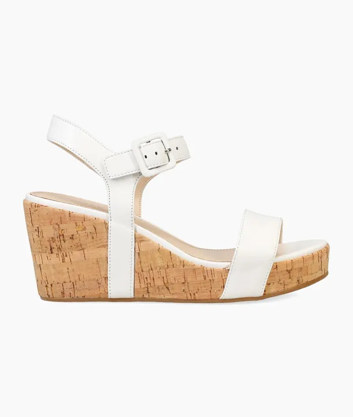 Women Wiltz Wedge 8211 White Pelle Moda Wedges