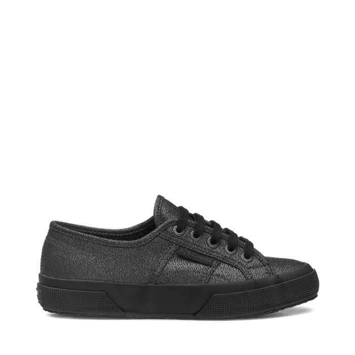 Women Woman 2750LAMEW Sneaker TOTAL BLACK HEMATITE Superga Low Cut