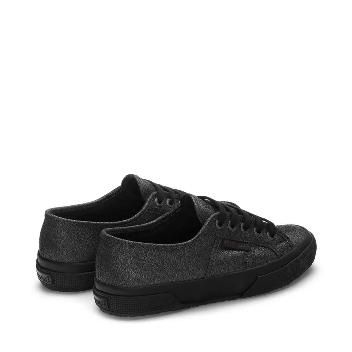 Women Woman 2750LAMEW Sneaker TOTAL BLACK HEMATITE Superga Low Cut