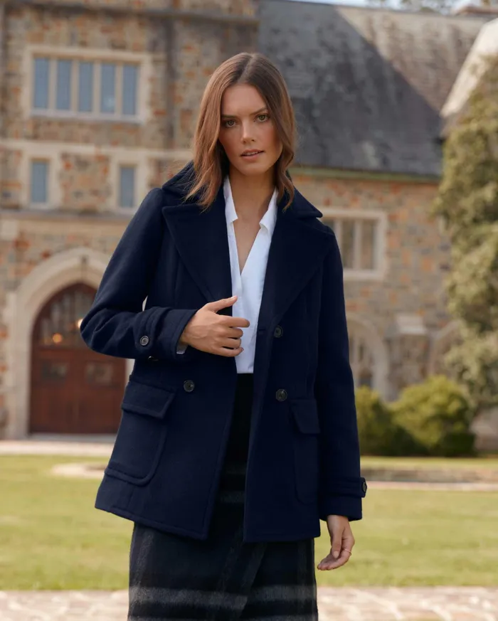 Women Women039s Bond Peacoat Navytopaz Billy Reid Jackets and Outerwear