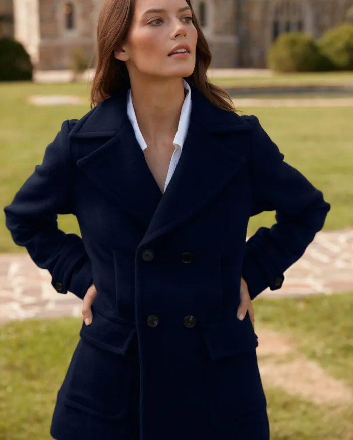 Women Women039s Bond Peacoat Navytopaz Billy Reid Jackets and Outerwear