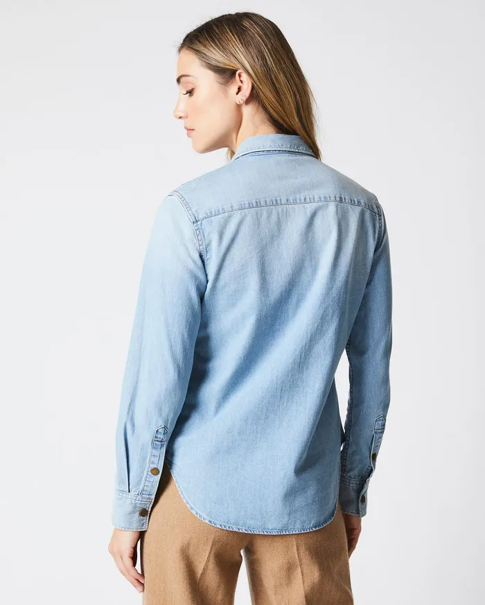 Women Women039s Shoals Denim Shirt Denim Wash Billy Reid Tops