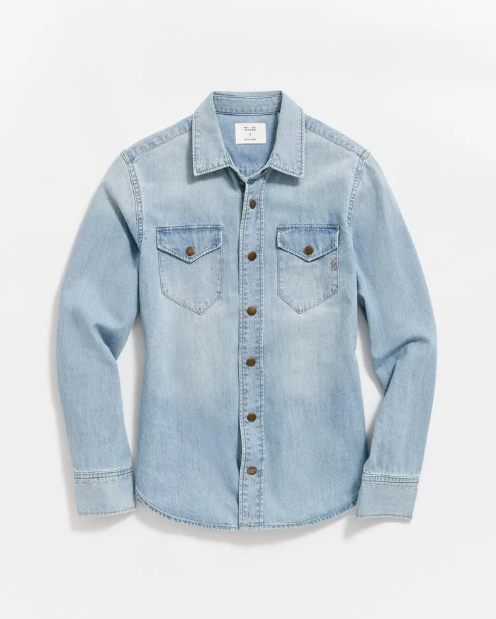 Women Women039s Shoals Denim Shirt Denim Wash Billy Reid Tops