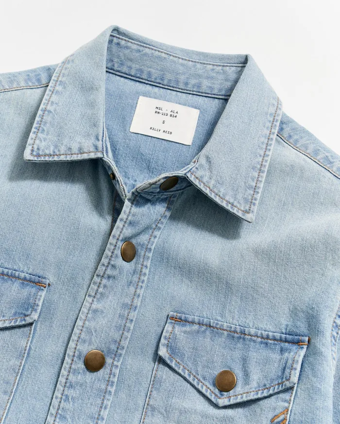 Women Women039s Shoals Denim Shirt Denim Wash Billy Reid Tops