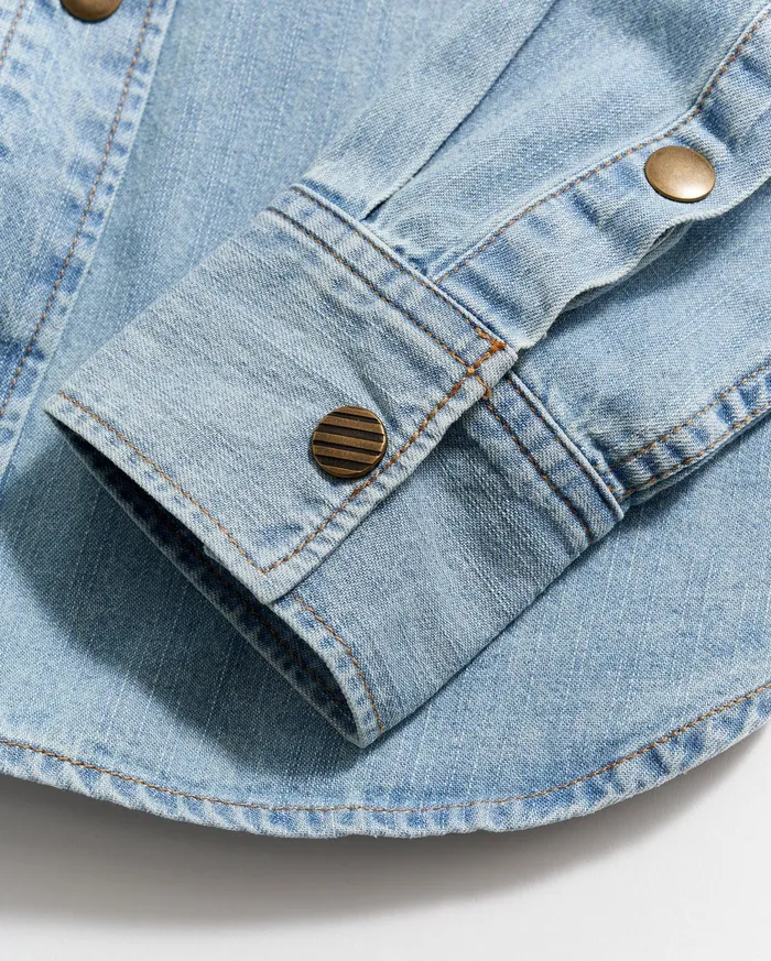 Women Women039s Shoals Denim Shirt Denim Wash Billy Reid Tops